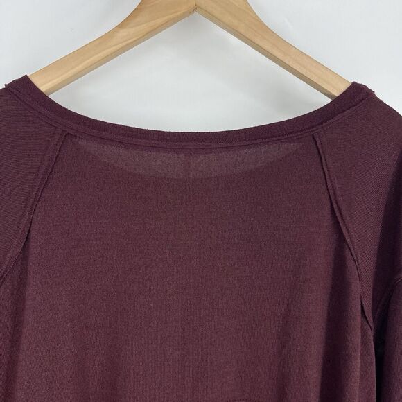 Free People Top Size Small Womens Forever Your Girlfriend Garnet Babydoll Shirt - Picture 6 of 8